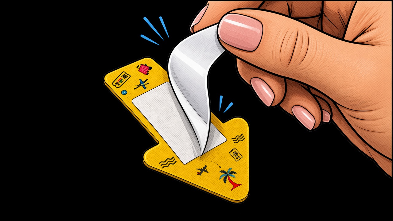 Peel The 3M Adhesive Backing.
